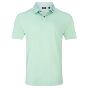 FootJoy Heather Lisle Polo - Pistachio/Lattice