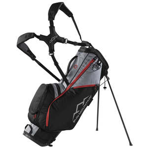 Sun Mountain: Sun Mountain Forerunner Stand Bag - Black/ Nickel/Red