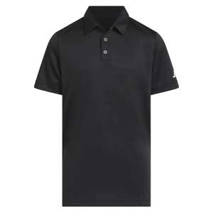 Juniors: Adidas Kids Performance Polo - Black