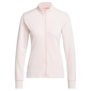 Adidas Golf: Adidas Ladies Textured Performance Jacket - Blush Pink