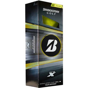 Bridgestone Golf Balls 1: Bridgestone 26' Tour B X Yellow Golf Balls - Sleeve