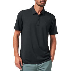 Travismathew Golf: TravisMathew The Heater Polo - Black