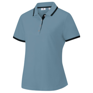 FootJoy Ladies Pique Trim Polo - Stone