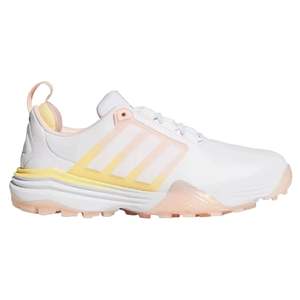 Adidas Golf: Adidas 26' Ladies Adipower Spikeless Golf Shoes - White/Blush Pink/Ice Tangerine