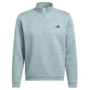 Adidas Ultimate365 DWR Textured Quarter Zip - Wonder Sage