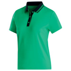 Footjoy Golf: FootJoy Ladies Wide Placket Polo - Emerald
