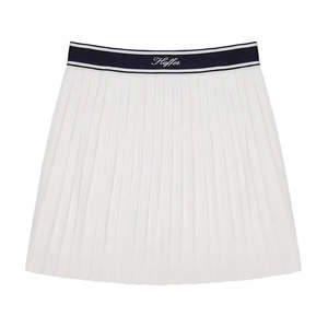 Skorts Skirts: Huffer Birdie Pleated Golf Skort - Chalk/Navy