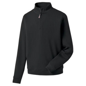 Footjoy Golf: FootJoy Drop Needle Pullover - Black