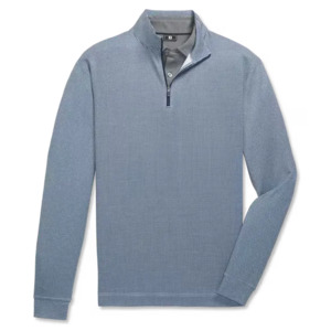 FootJoy Houndstooth Geo Midlayer - Navy/White
