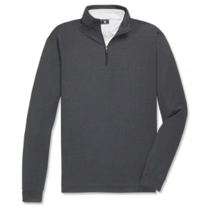 FootJoy Houndstooth Geo Midlayer - Black/Charcoal