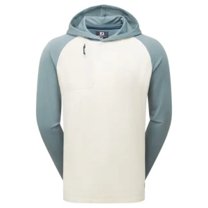 FootJoy ThermoSeries Pullover Hoodie - Stone/Green