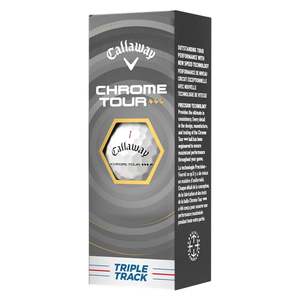 Callaway 26' Chrome Tour Triple Diamond Triple Track Golf Balls - Sleeve