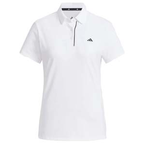 Adidas Ladies Short Sleeve Polo Shirt - White