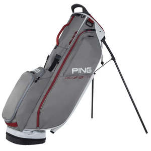 Ping Hoofer Lite Stand Bag - Pewter/Grey/Deep Red