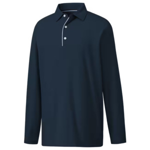 Footjoy Golf: FootJoy Sun Protection Long Sleeve Shirt - Navy