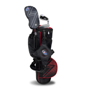 US Kids UL7-39 3 Club Stand Set - Black/Red