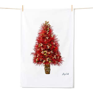 Tea Towels: Christmas Pohutukawa Tree Tea Towel