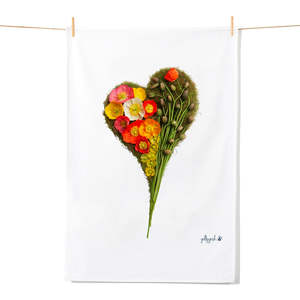 Tea Towels: Poppy Heart Tea Towel