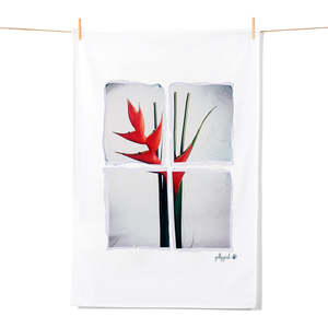 Tea Towels: Strelitzia Polaroid Tea Towel