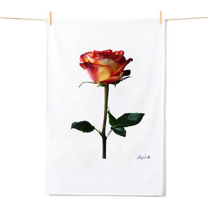 Tea Towels: Colombian Rose Tea Towel