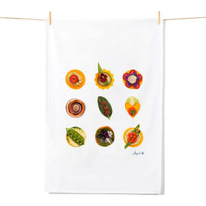 Tea Towels: Canapes Tea Towel