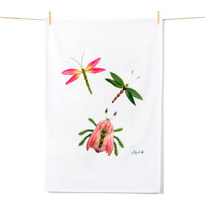 Tea Towels: Bug & Dragonflies Tea Towel