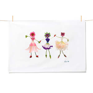 Dancing Girls Tea Towel