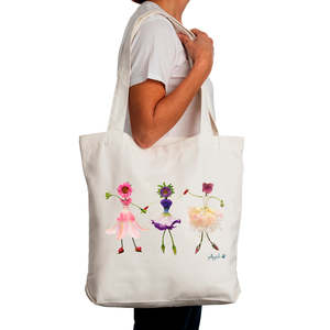 Tote Bags: Dancing Girls Tote Bag