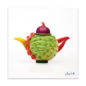 Cabbage Teapot Fine Art Print