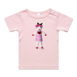 Organic Infant Wee Tees: Marshmallow Doll Infant Wee Tee