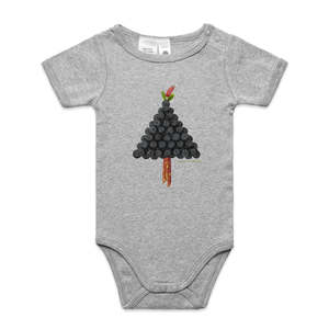 Organic Infant Baby Grows: Christmas Blueberry Tree Infant Babygrow
