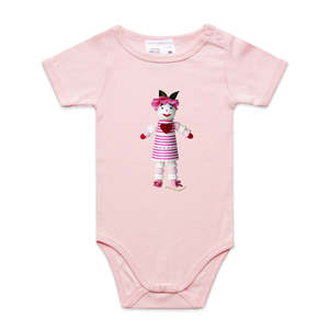 Organic Infant Baby Grows: Marshmallow Doll Infant Babygrow