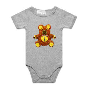 Chrysanthemum Teddy Bear Infant Babygrow