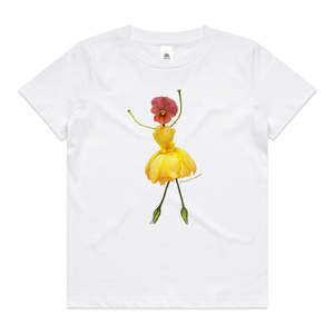 Kids Cotton Tee Shirts: Freesia Girl Kids Tee Shirt