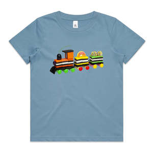 Kids Cotton Tee Shirts: Liquorice Allsorts Train Kids Tee Shirt