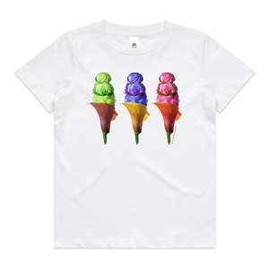 Peony Ice Creams Kids Tee Shirt