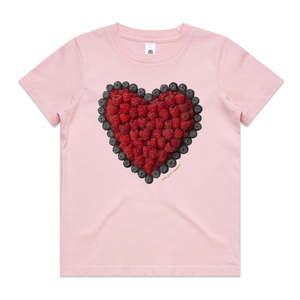 Berry Heart Kids Tee Shirt
