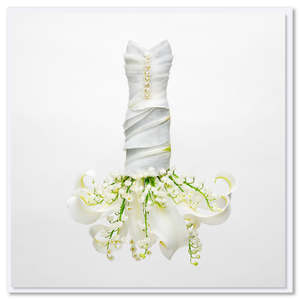 Greeting Cards: Lily of the Valley Dress Greeting Card