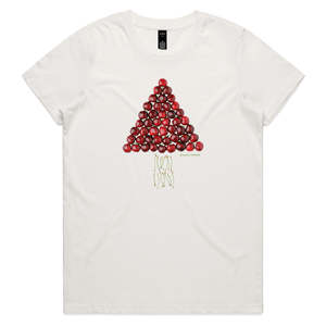 Christmas Cherry Tree Woman's Tee Shirt
