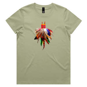 Feather Dress Woman's Tee Shirt