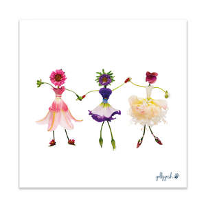 Christmas Fine Art Prints: Dancing Girls Fine Art Print