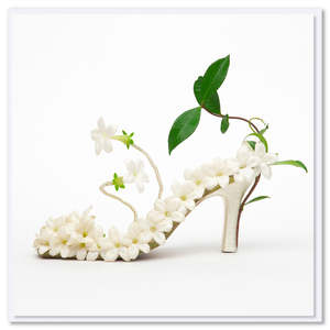Stephanotis Shoe Greeting Card