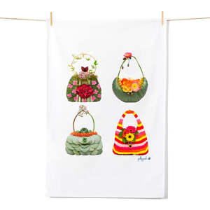 Botanical Bags Tea Towel