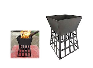 HOME: Firepit Brazier Wood Burning Backyard Stove Patio Garden Heater