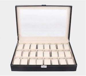 Wrist Watch Display Box 24 Slots