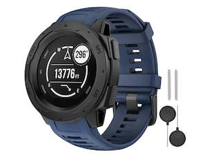 Garmin Instinct 1/2 Replacement Silicone Band Blue