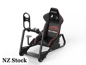 Racing Simulator Cockpit Adjustable Gaming Chair with Monitor Stand