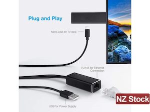 Digital: USB Ethernet Adapter for Firestick, Fire TV, Chromecast Ultra/2/1/Audio