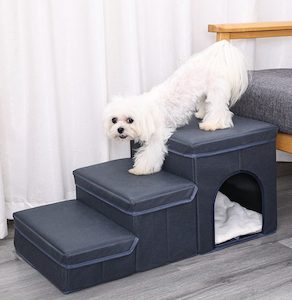 Pets: Dog Stairs Foldable Storage Box 3 Steps