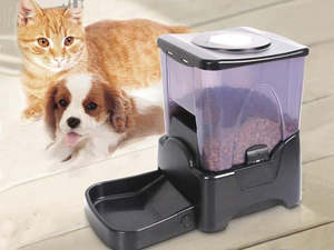 Pets: Pet Feeder Dog Cat Automatic Programmable Feeder